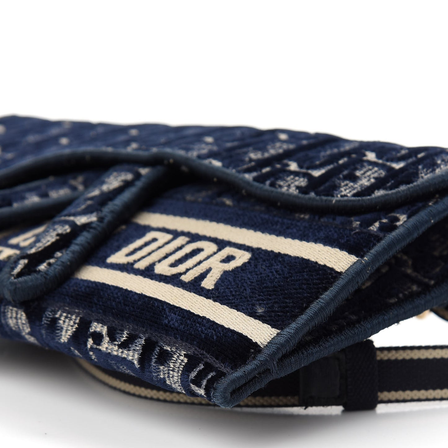 Oblique Slim Saddle Pouch Blue
