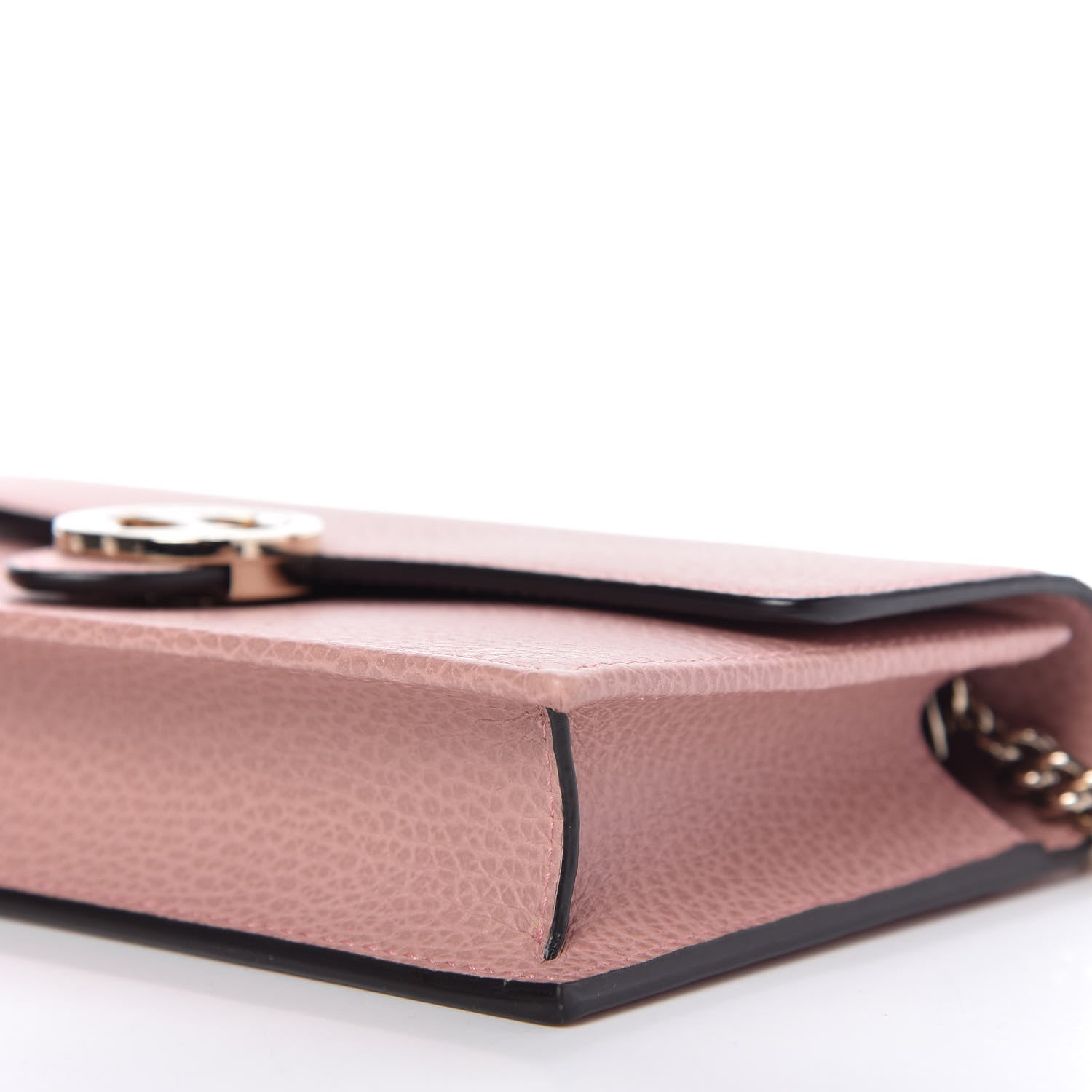 Gucci Dollar Calfskin Interlocking G Chain Wallet Soft Pink 7 of 12