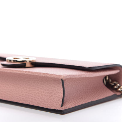 Gucci Dollar Calfskin Interlocking G Chain Wallet Soft Pink 7 of 12