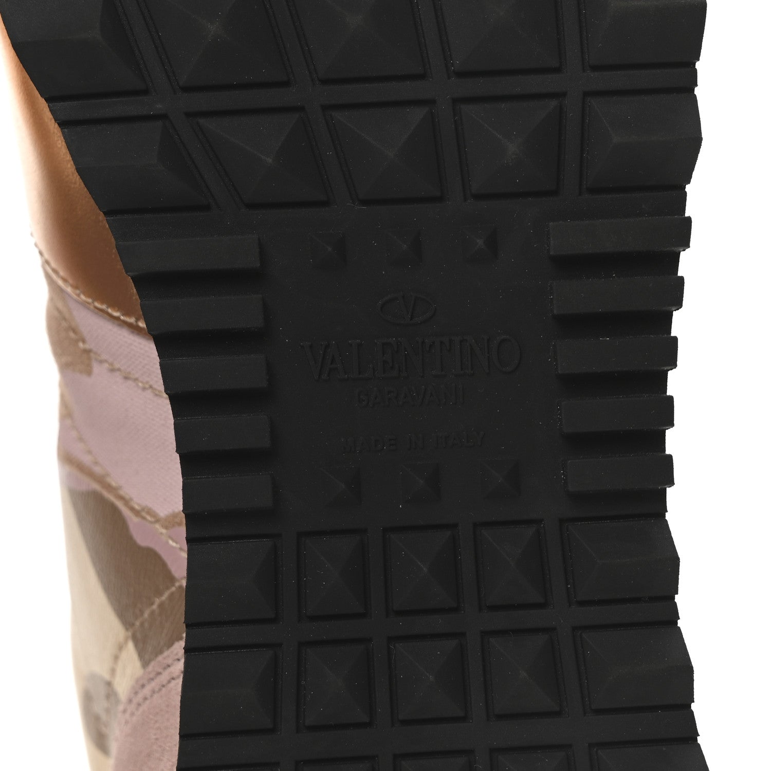 Valentino Garavani Metallic Nappa Suede Camouflage Womens Rockrunner Sneakers 36 Multicolor 7 of 9
