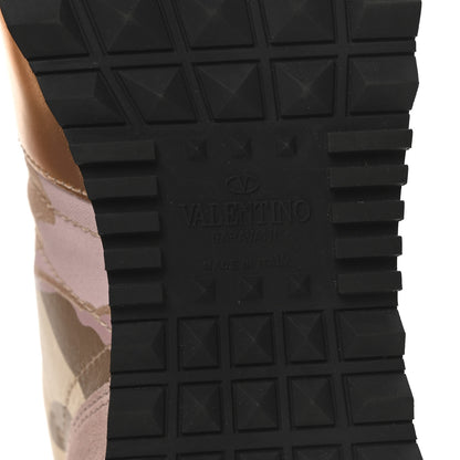Valentino Garavani Metallic Nappa Suede Camouflage Womens Rockrunner Sneakers 36 Multicolor 7 of 9
