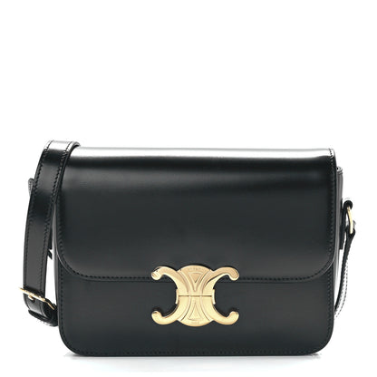 Celine Shiny Calfskin Teen Triomphe Black 1 of 13
