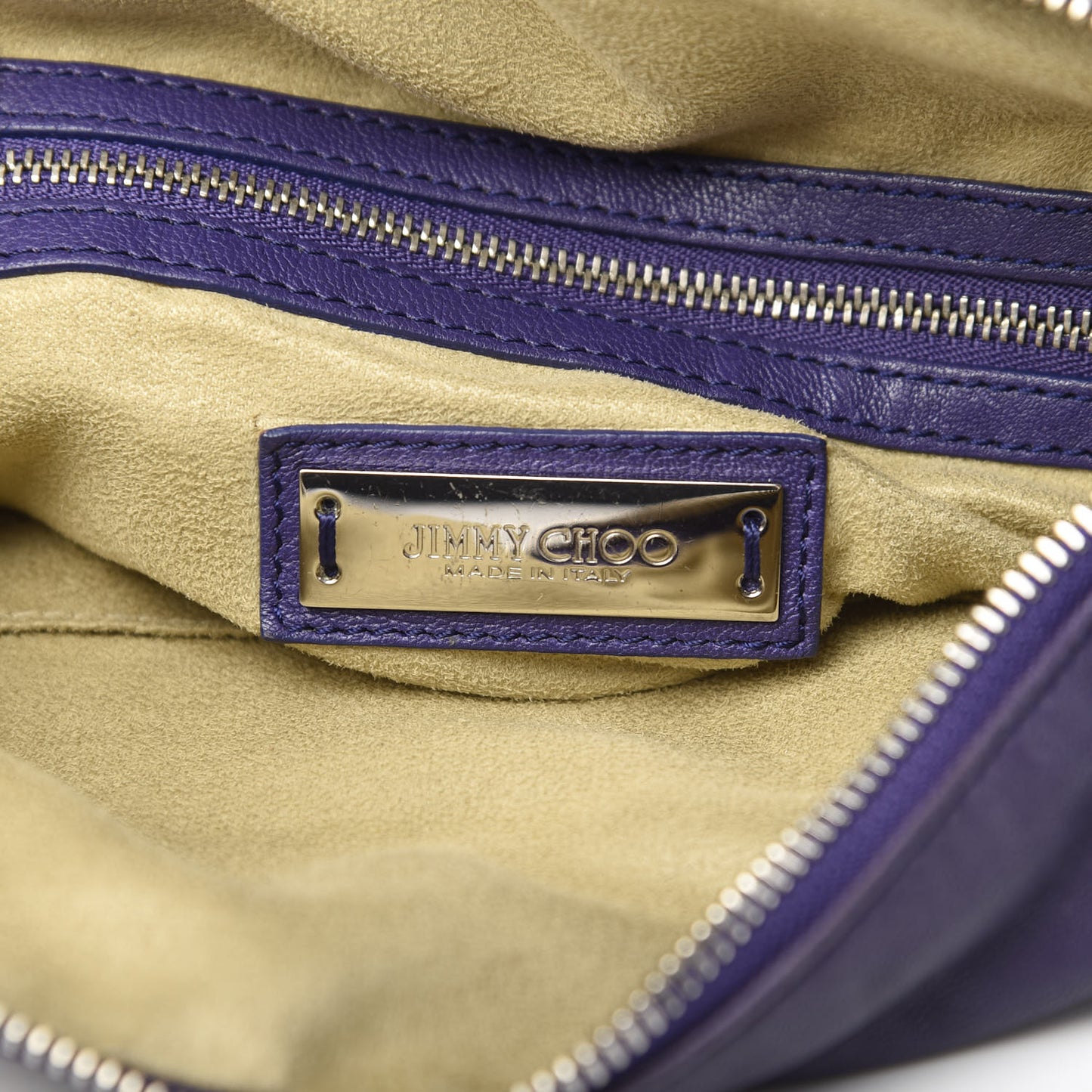 Lambskin Small Biker Hobo Purple