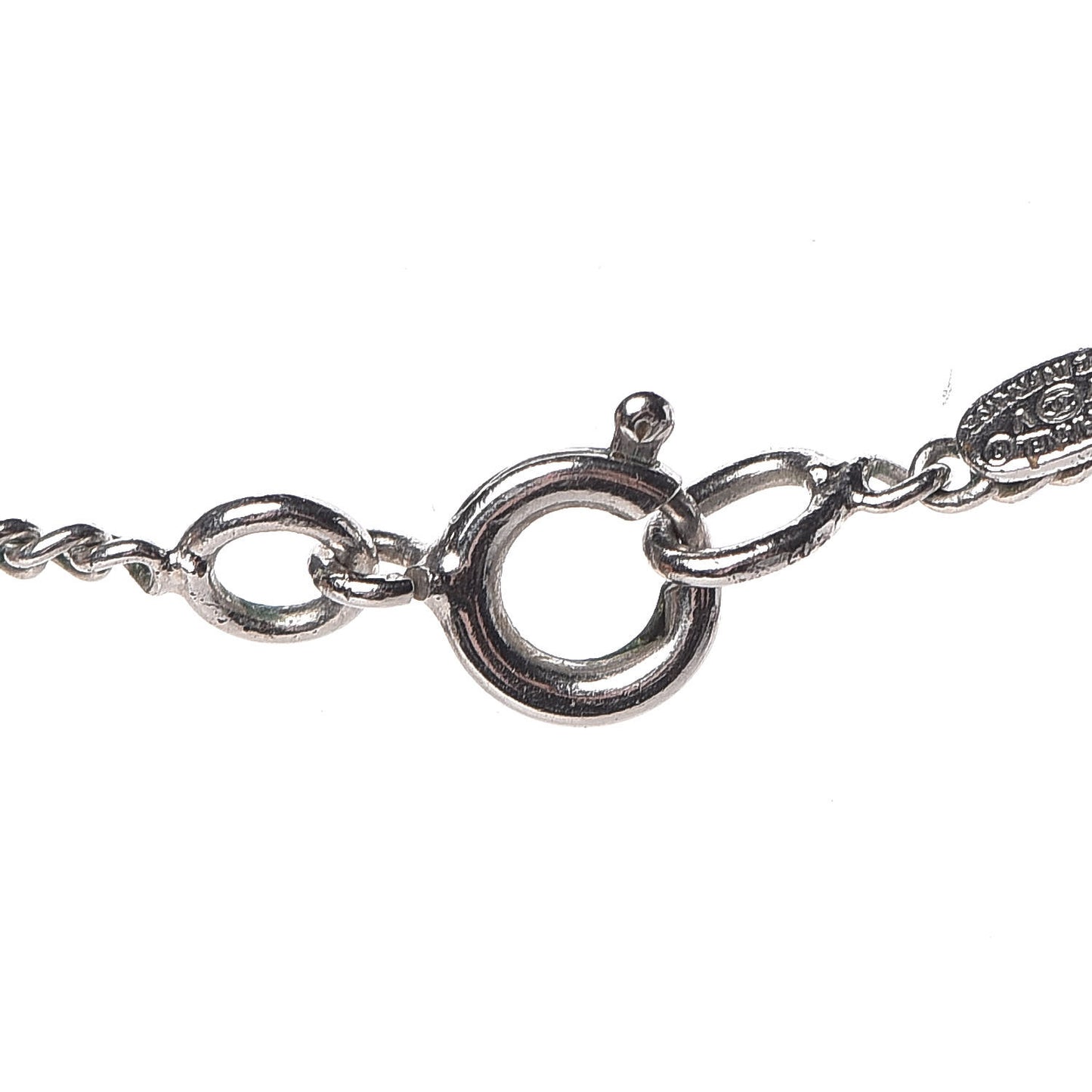 Crystal Timeless CC Necklace Silver