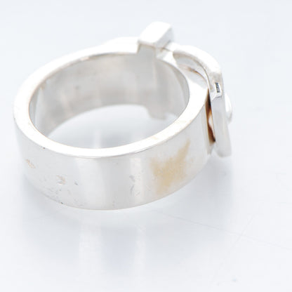 Hermes Sterling Silver Debridee Ring PM 50 5.25 6 of 7