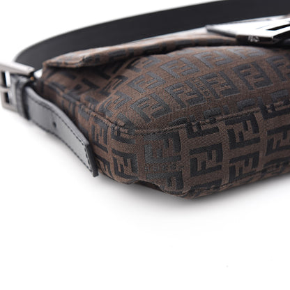 Fendi Zucchino Vitello Baguette Black Moro 8 of 10