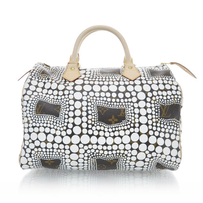 Louis Vuitton Monogram Kusama Town Speedy 30 White 1 of 9