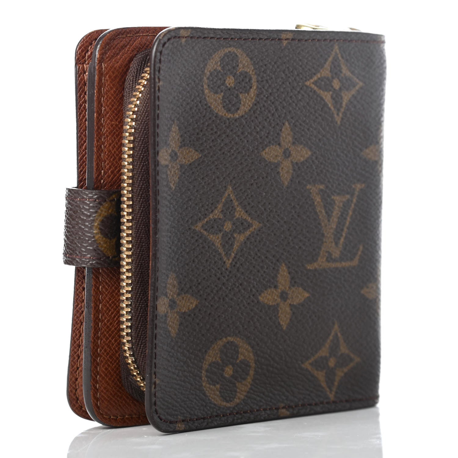 Louis Vuitton Monogram Compact Zippe Zipped Wallet 2 of 8