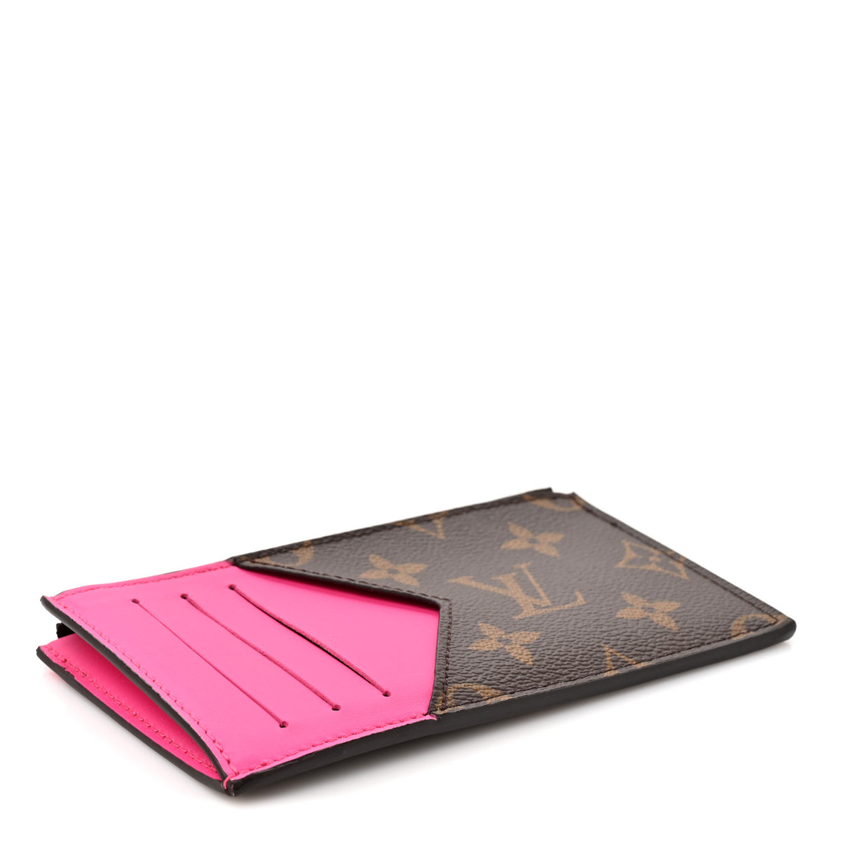 Monogram Calfskin Coin Card Holder Rose