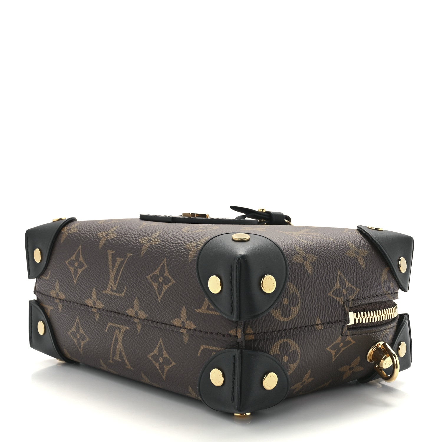 Louis Vuitton Monogram Petite Malle Souple Black 9 of 11