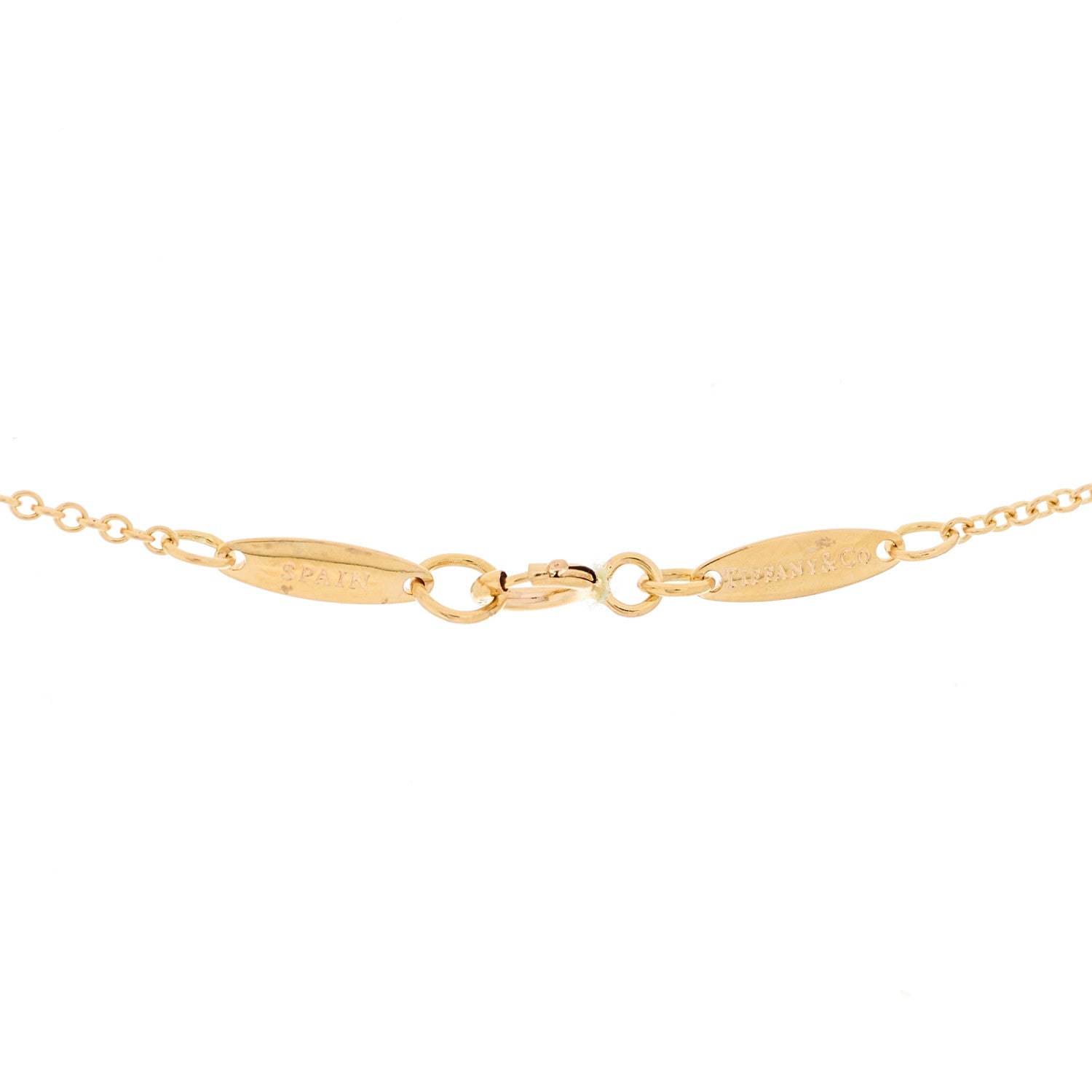 Tiffany 18K Rose Gold Diamond .14ct Elsa Peretti Diamonds by the Yard Pendant Necklace 5 of 5