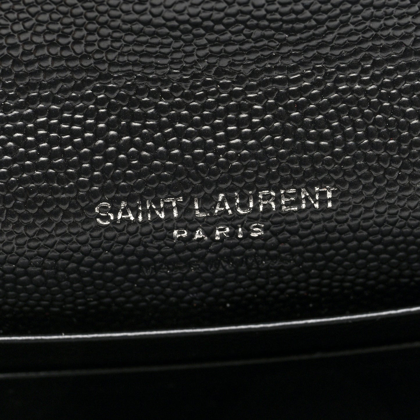 Grain De Poudre Matelasse Chevron Small Monogram Envelope Wallet Black Black