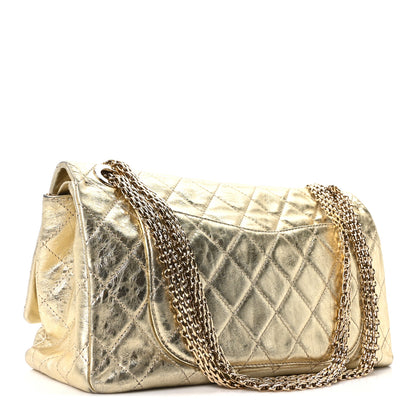 Chanel Metallic Aged Calfskin Quilted 2.55 Reissue 227 Flap Gold 3 of 10