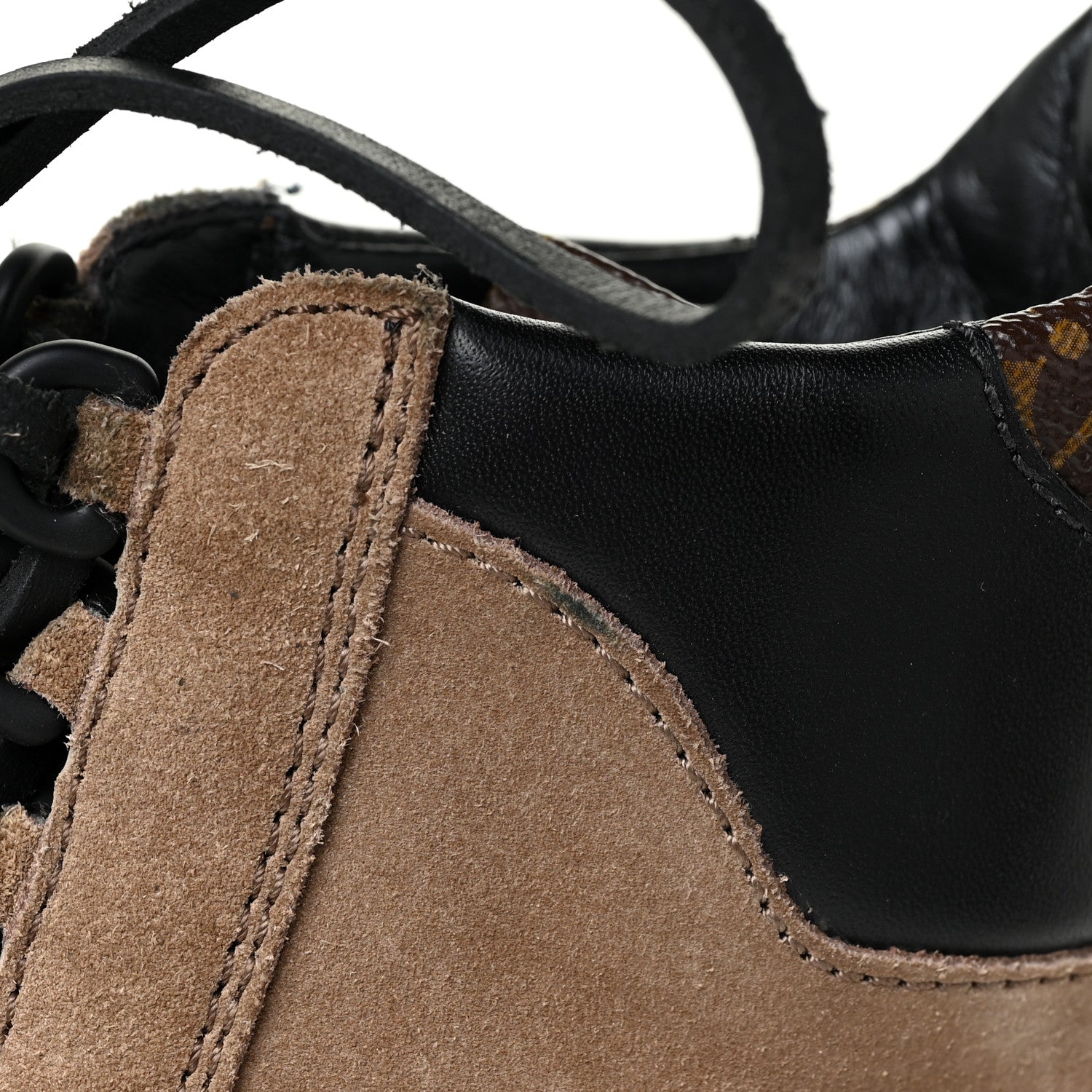 Louis Vuitton Suede Calfskin Monogram Laureate Platform Desert Boots 38.5 Taupe 14 of 18
