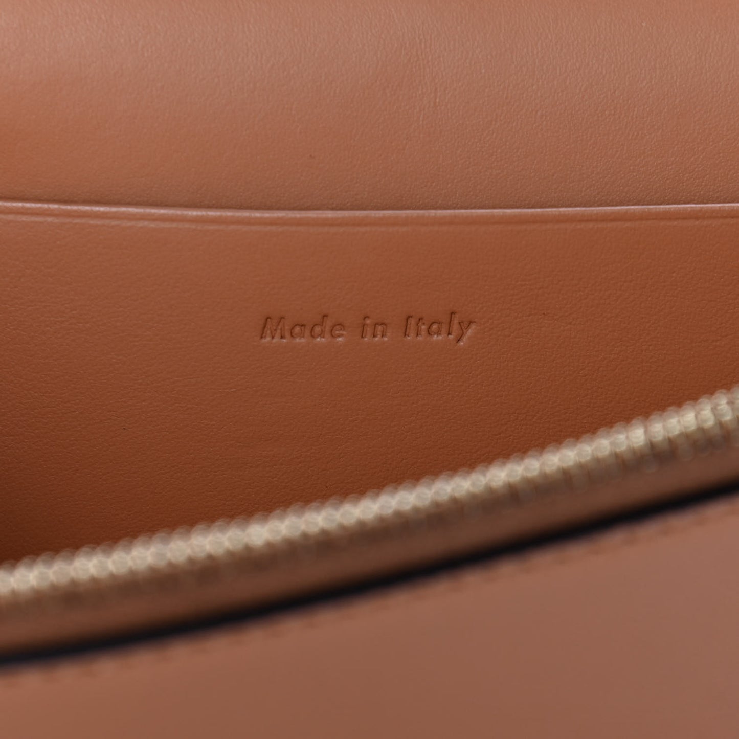 Smooth Lambskin Frame Evening Chain Clutch Tan Optic White
