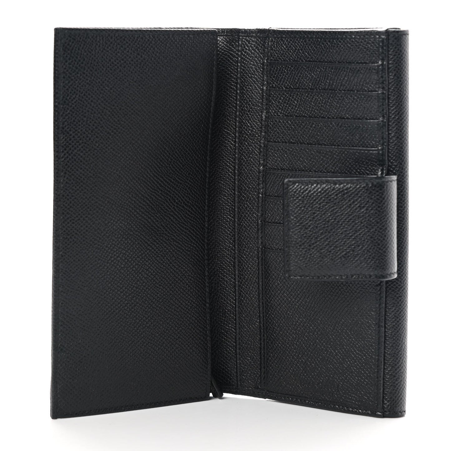Grain Calfskin Wallet Black