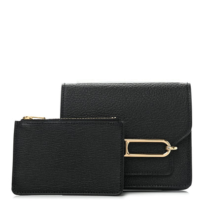 Hermes Chevre Mysore Roulis Slim Wallet Black 1 of 6