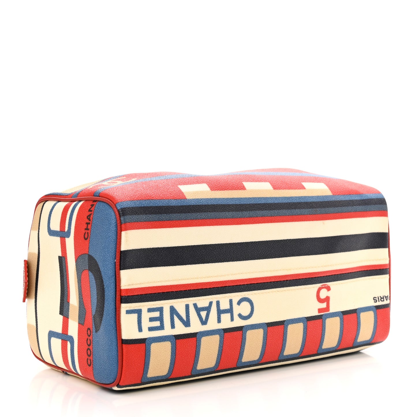Coated Canvas Le Train Boston Bag Red