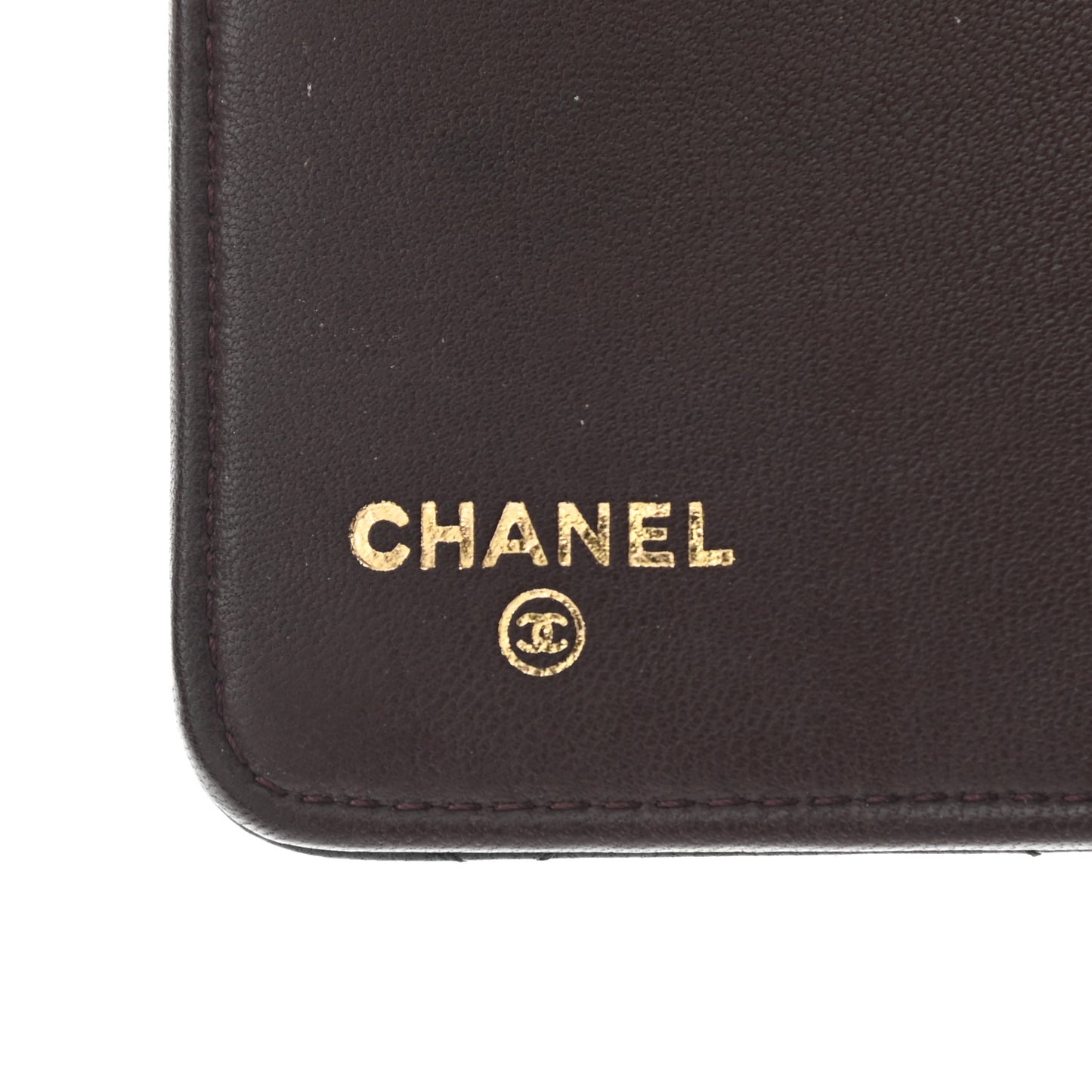 Lambskin Quilted Large Agenda Cover Black