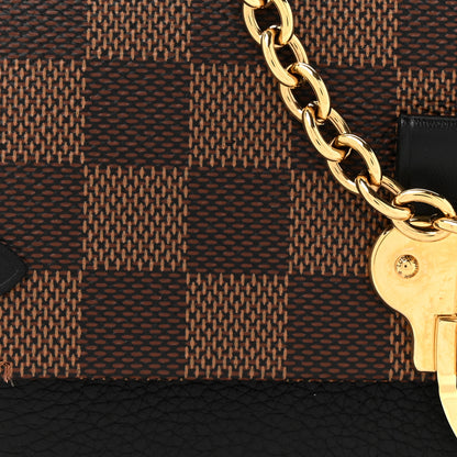 Louis Vuitton Damier Ebene Vavin Chain Wallet Black 9 of 12