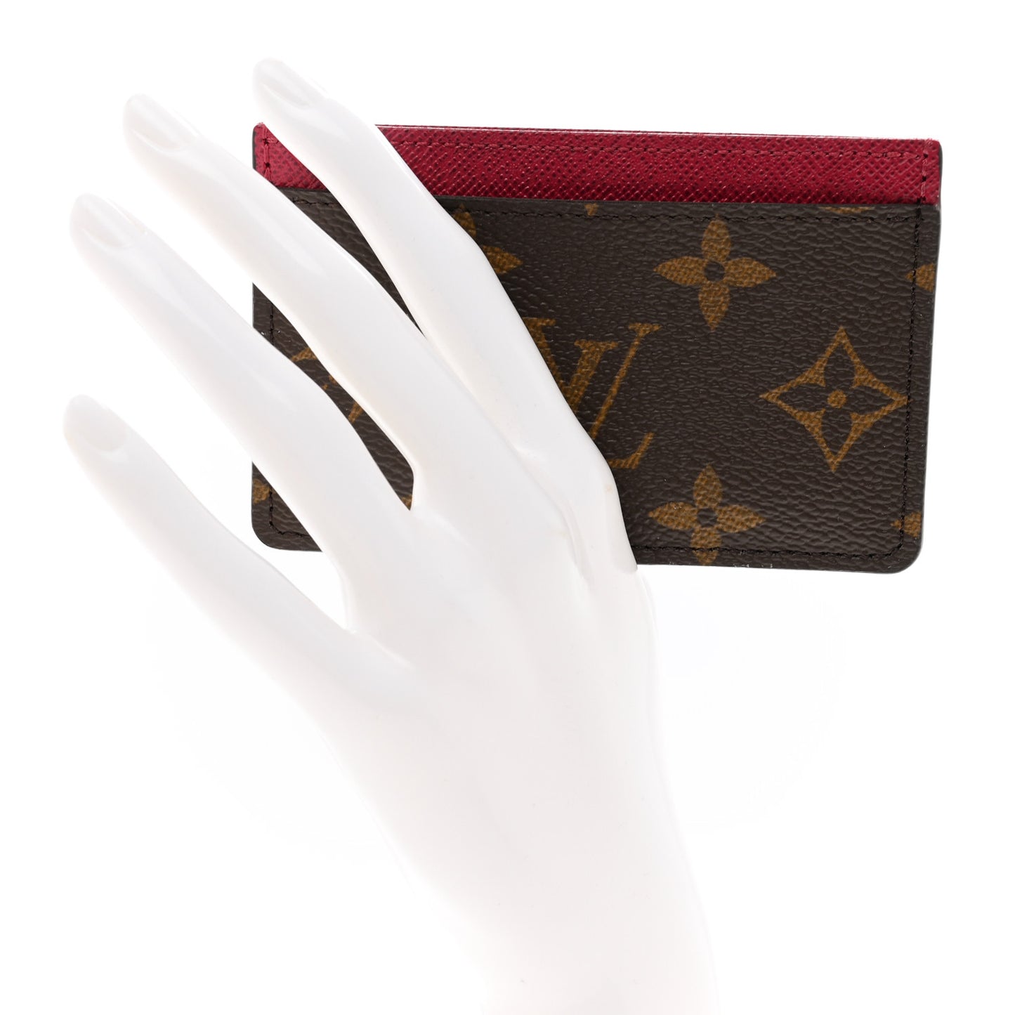 Monogram Card Holder Fuchsia