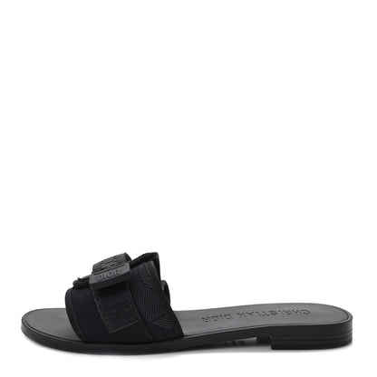 Christian Dior Technical Stretch Fabric Camouflage Dio(r)evolution Slide Sandals 39 Black Military 1 of 8