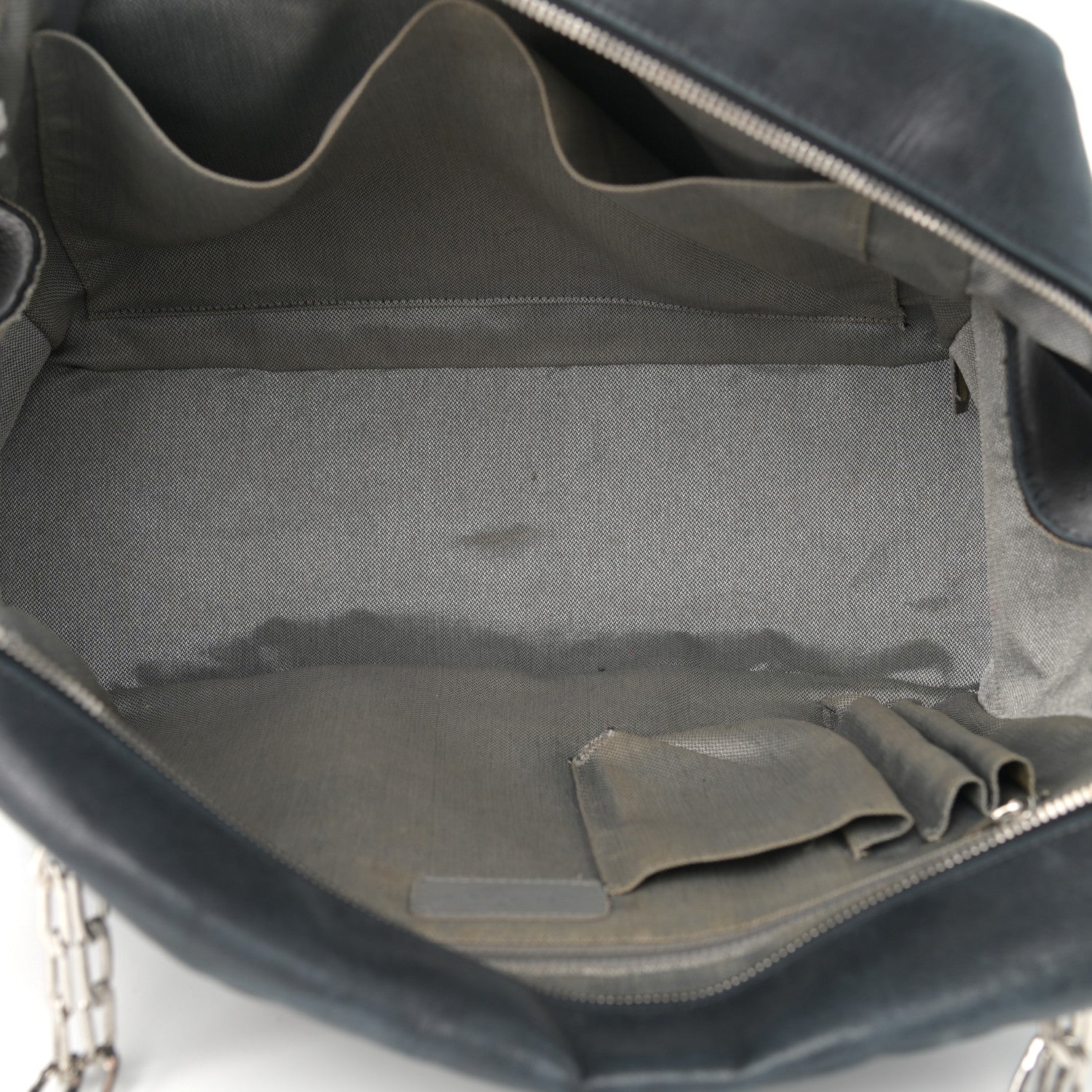 Chanel Lambskin Vertical Quilted Mademoiselle Camera Case Black 4 of 15