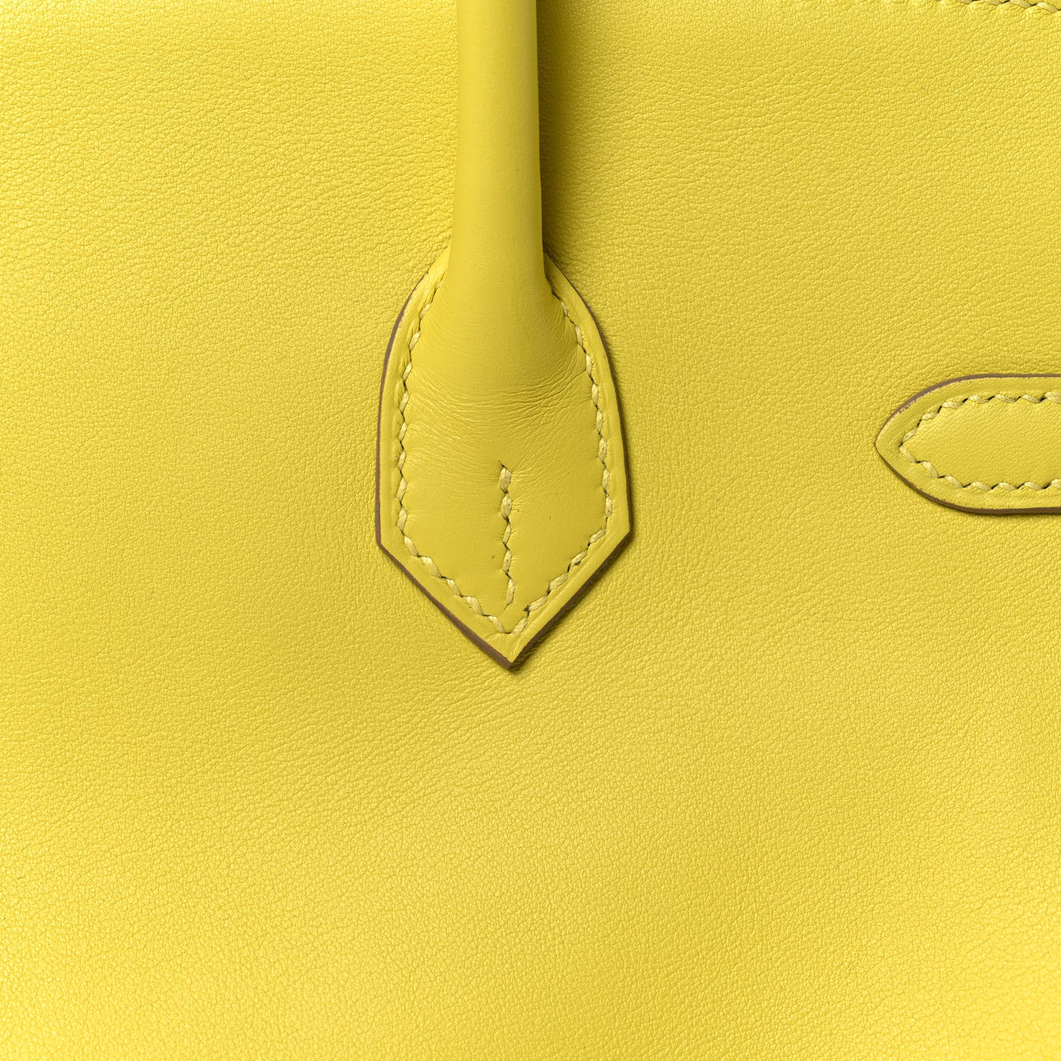 Hermes Swift Birkin 25 Lime 10 of 30