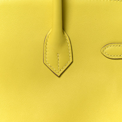 Hermes Swift Birkin 25 Lime 10 of 30