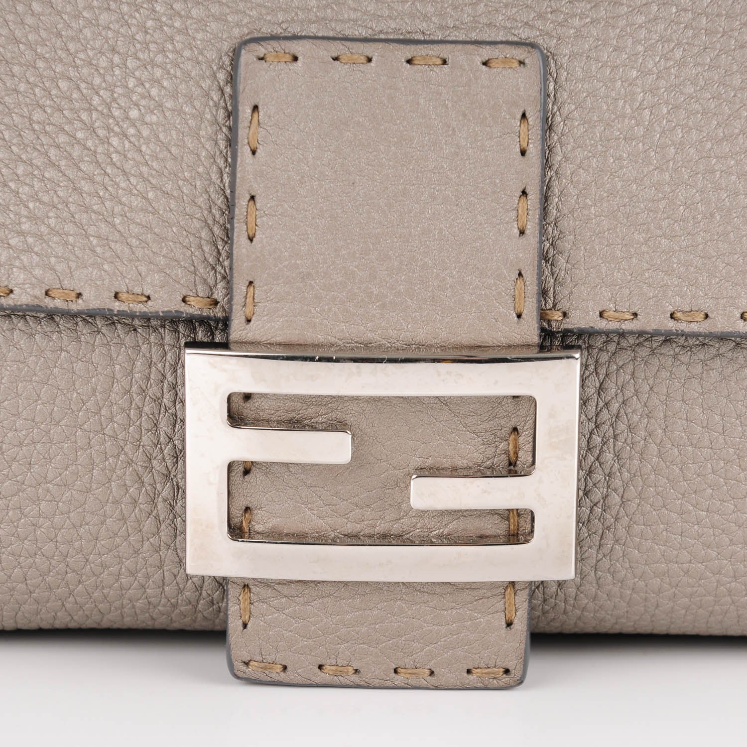 Fendi Cuoio Romano Selleria Baguette Peltro 8 of 10