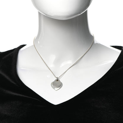 Tiffany Sterling Silver Mother of Pearl Return to Tiffany Pendant Necklace 2 of 6