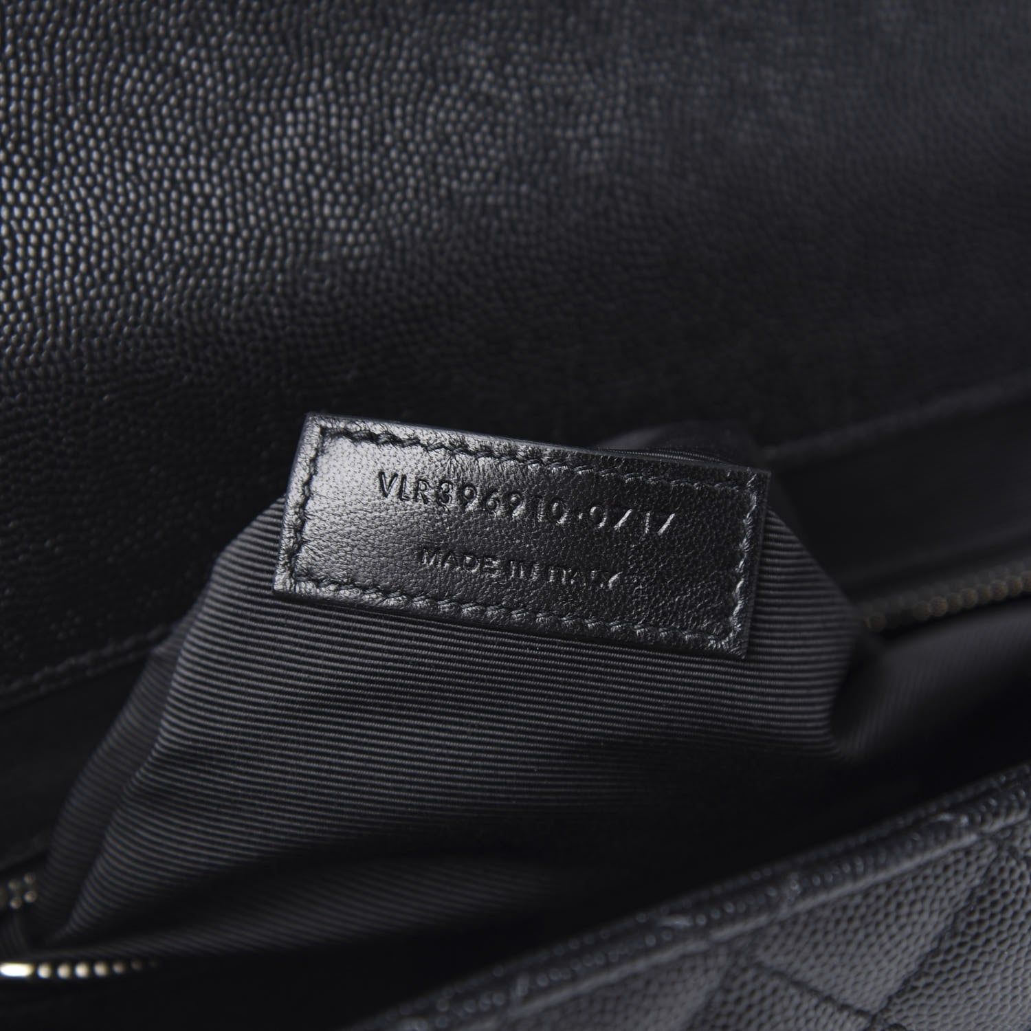 Saint Laurent Grain De Poudre Large Tri-Quilt Monogram Satchel Black 6 of 10