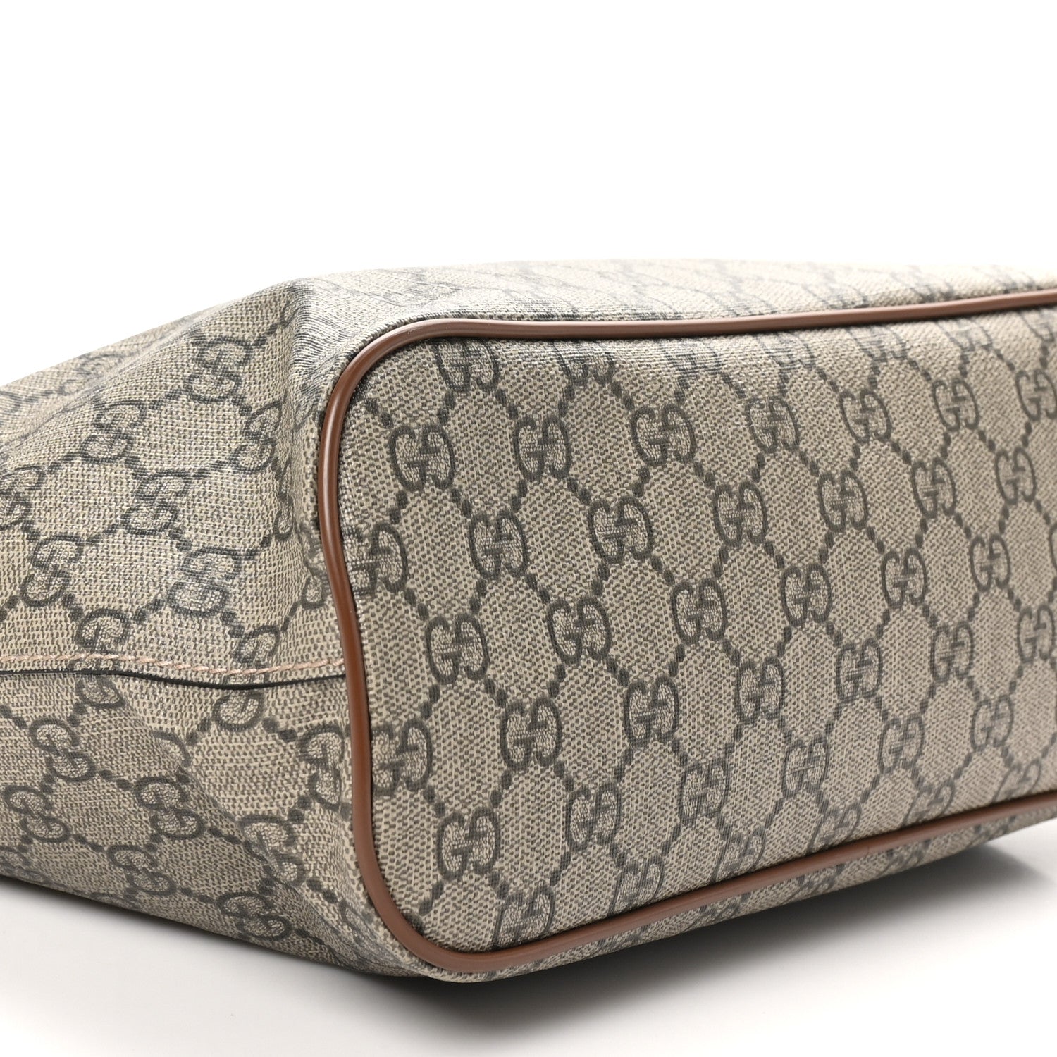 Gucci Soft GG Supreme Monogram Small Crossbody Tote Beige Cuir 9 of 10