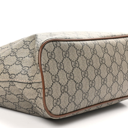 Gucci Soft GG Supreme Monogram Small Crossbody Tote Beige Cuir 9 of 10
