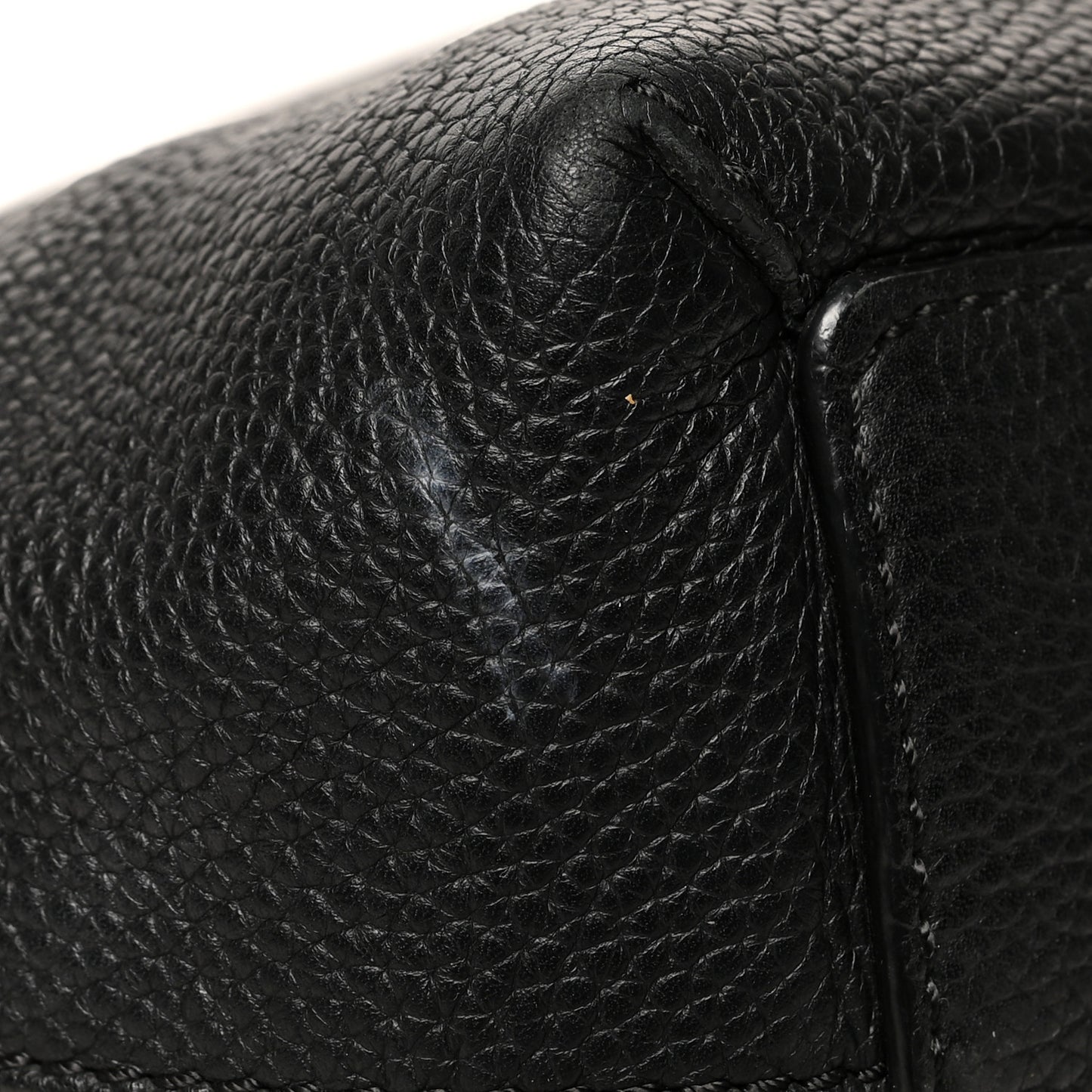 Grainy Calfskin Remington Tote Black