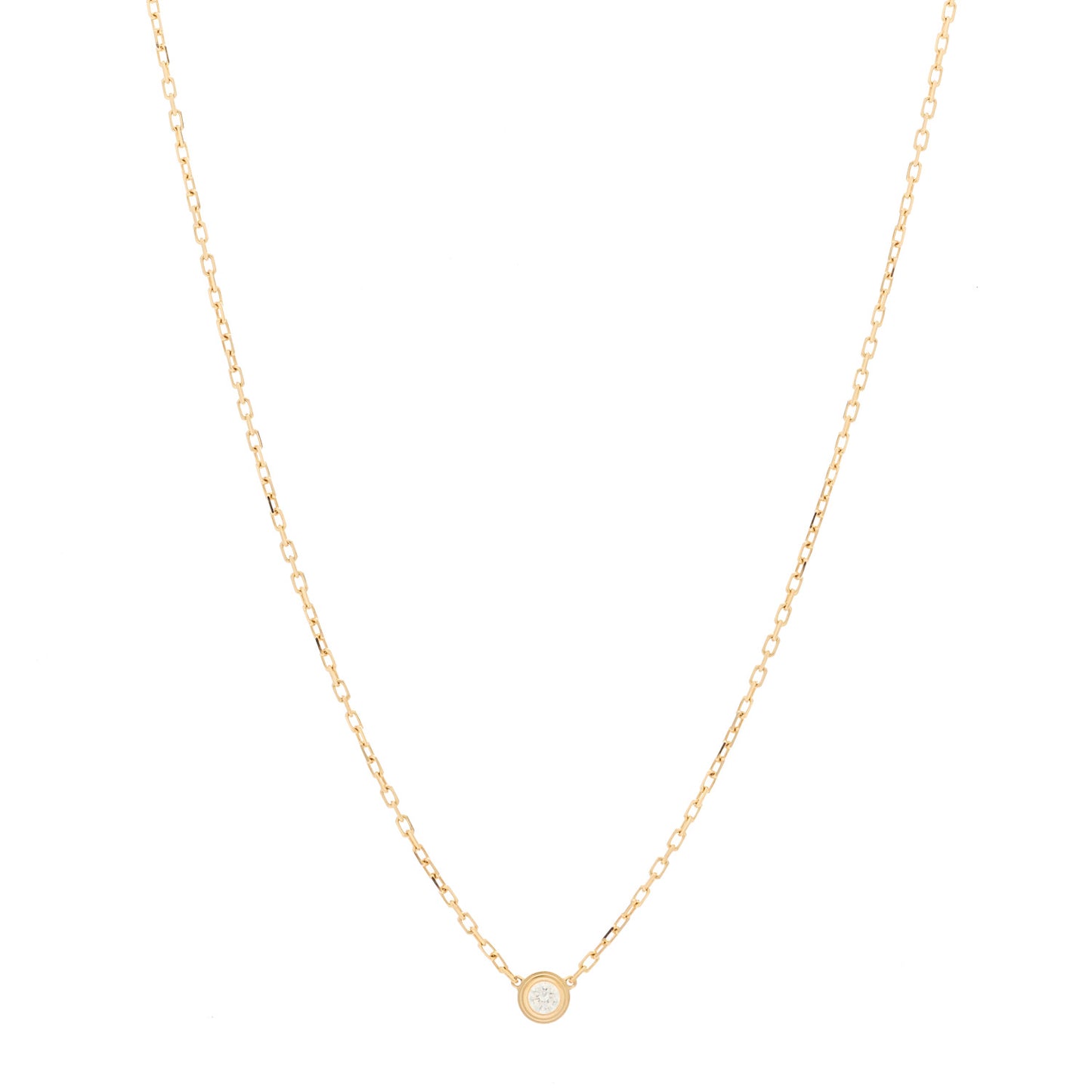 18K Pink Gold Diamond SM D'Amour Pendant Necklace