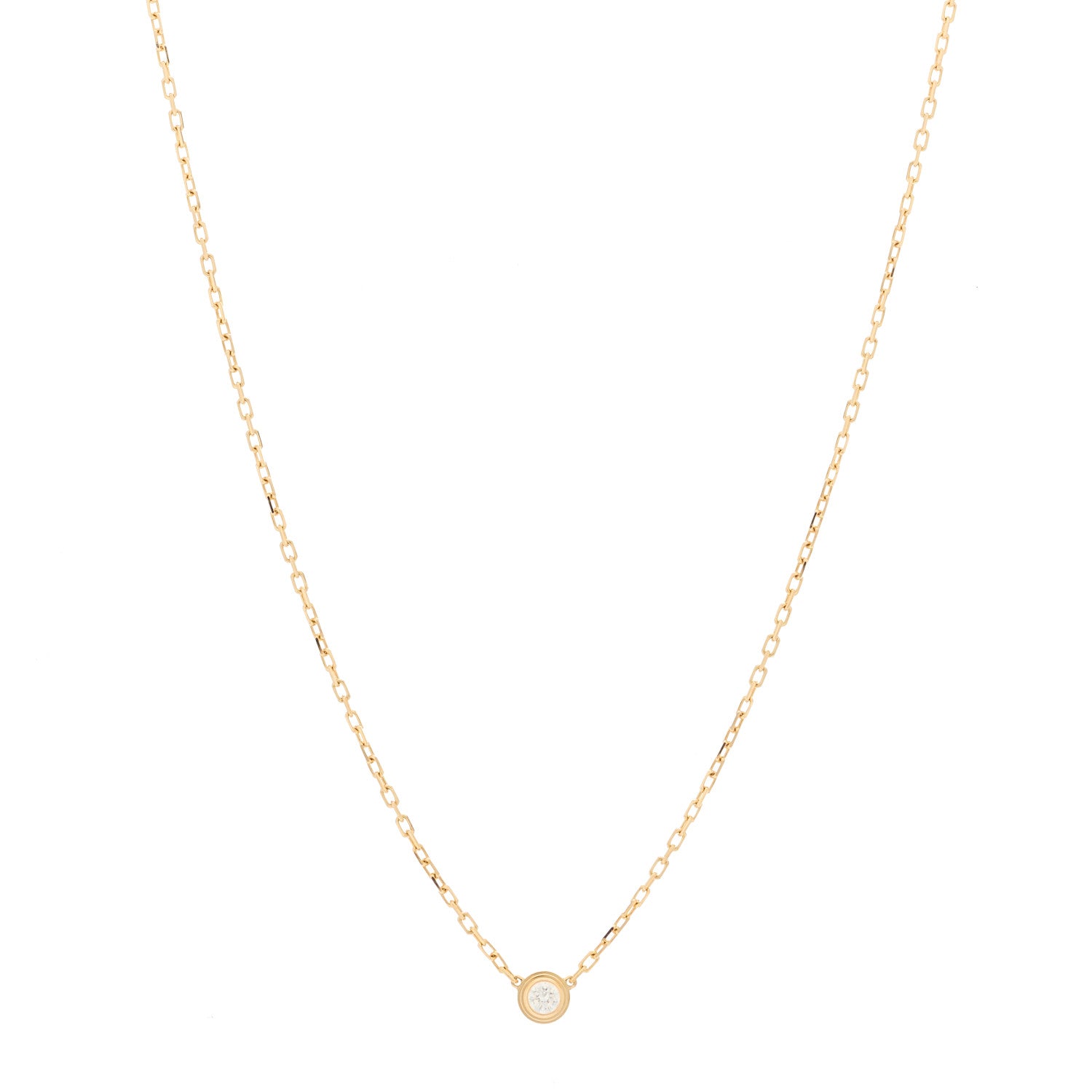 Cartier 18K Pink Gold Diamond SM D'Amour Pendant Necklace 1 of 4