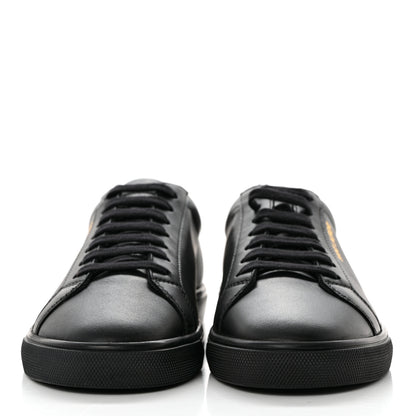 Saint Laurent Calfskin Andy Low Top Sneakers 37 Black 2 of 8