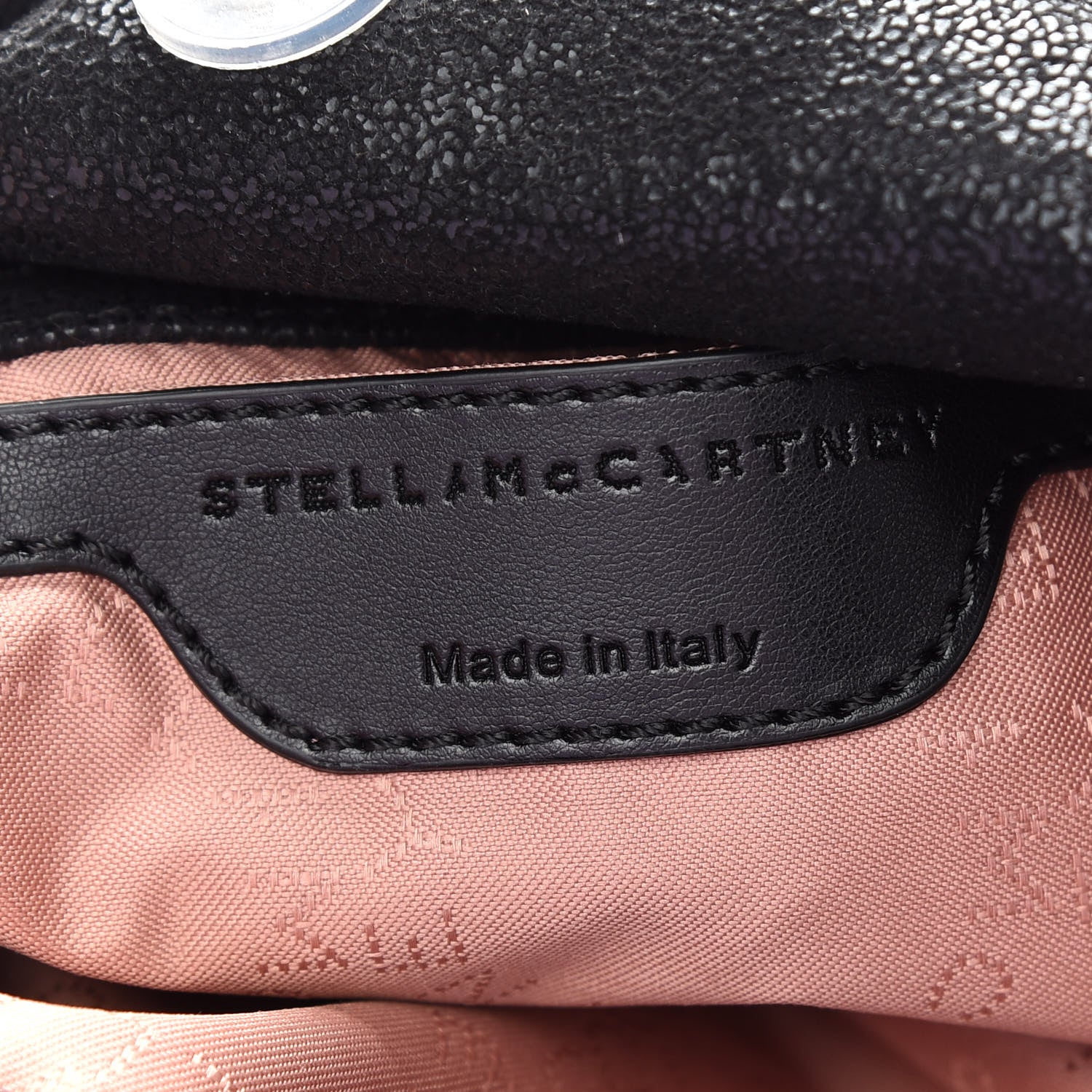 Stella McCartney Shaggy Deer Mini Falabella Fold Over Tote Black 6 of 8