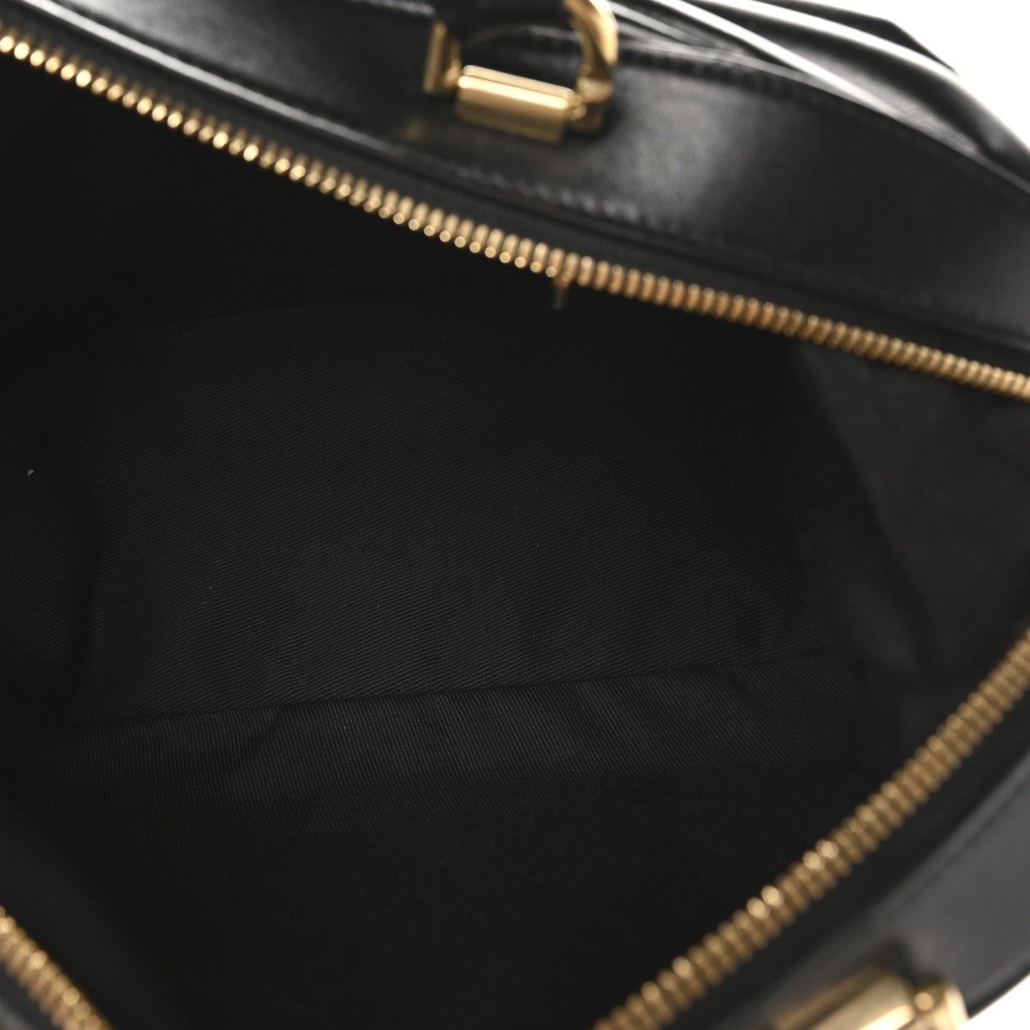 Calfskin Quilted Bowling Top Handle Shoulder Bag Black