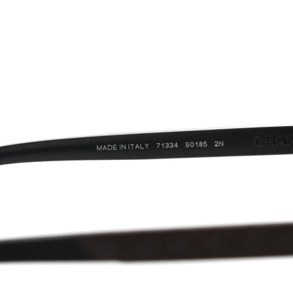 Chanel Acetate Square Sunglasses Black 5 of 7