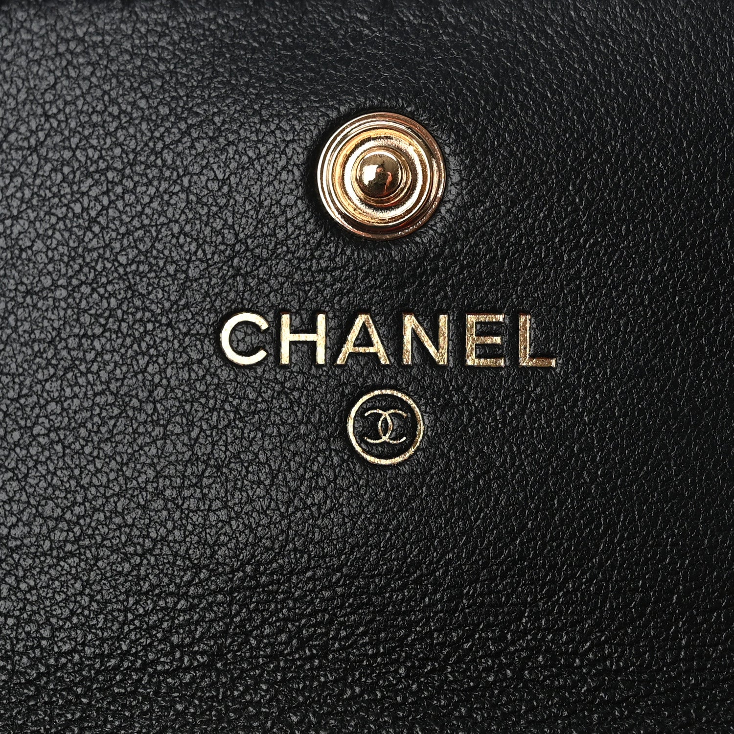 Chanel Lambskin Quilted Chanel 19 Flap Card Holder Black 6 of 10
