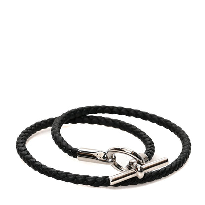 Hermes Swift Double Tour Glenan Bracelet T2 Black 1 of 6