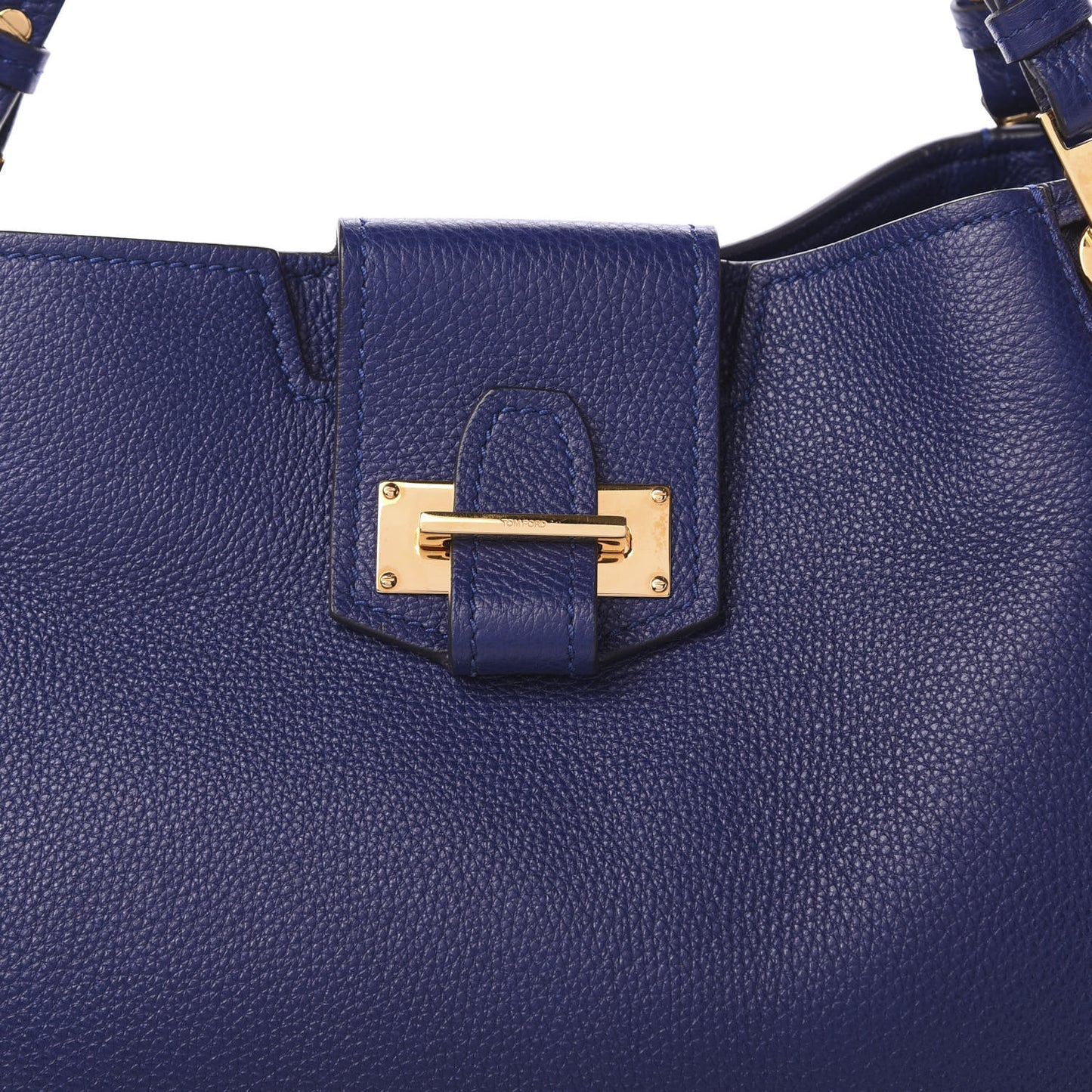 Grained Calfskin Sedgwick Medium Zipper Tote Cobalt