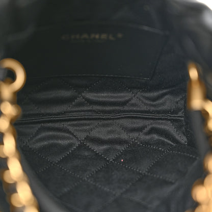 Chanel Shiny Calfskin Quilted Mini Chanel 22 Black 5 of 11