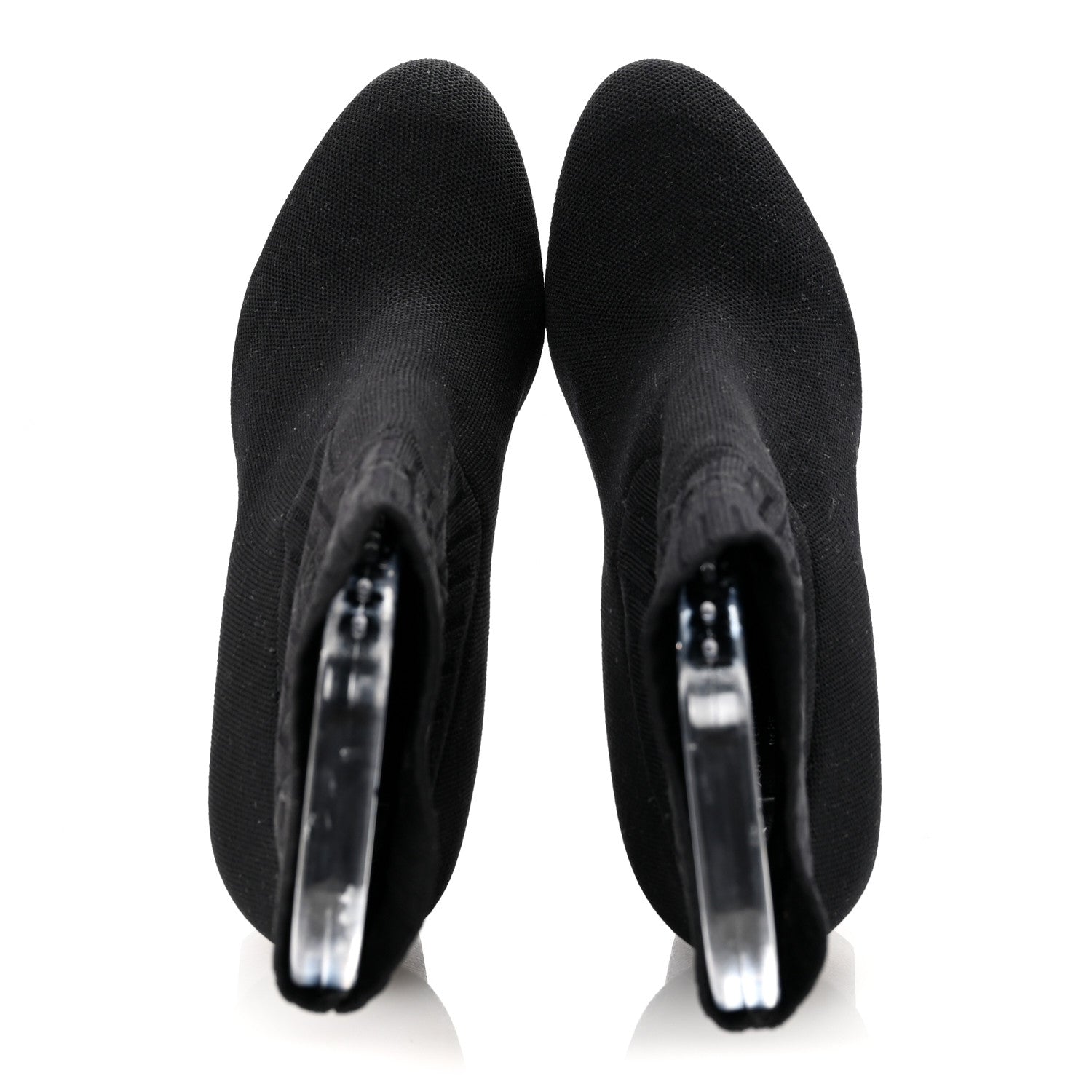 Louis Vuitton Monogram Stretch Fabric Silhouette Ankle Boots 38 Black 2 of 8