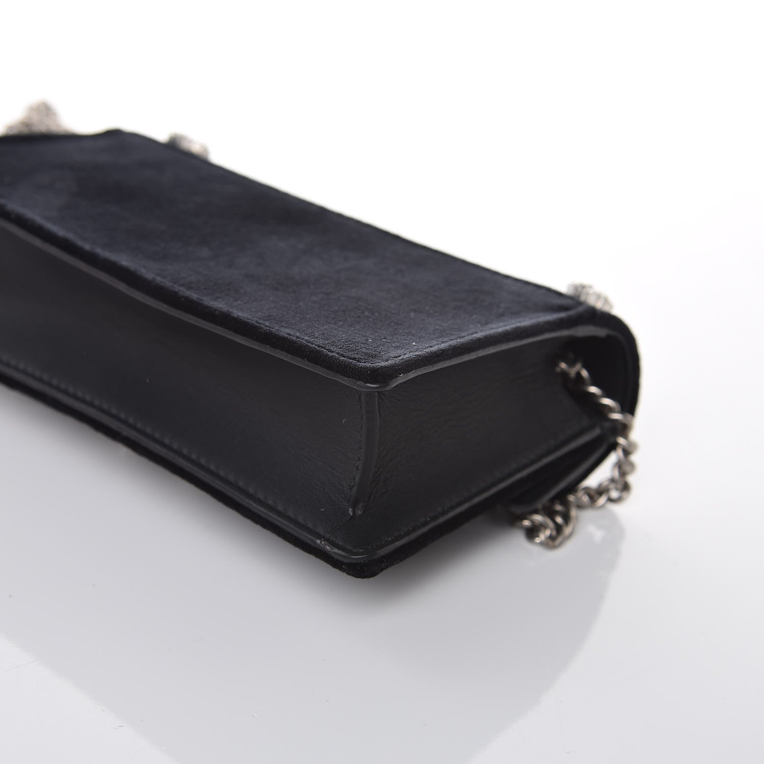 Gucci Velvet Crystal Super Mini Dionysus Shoulder Bag Black 10 of 11