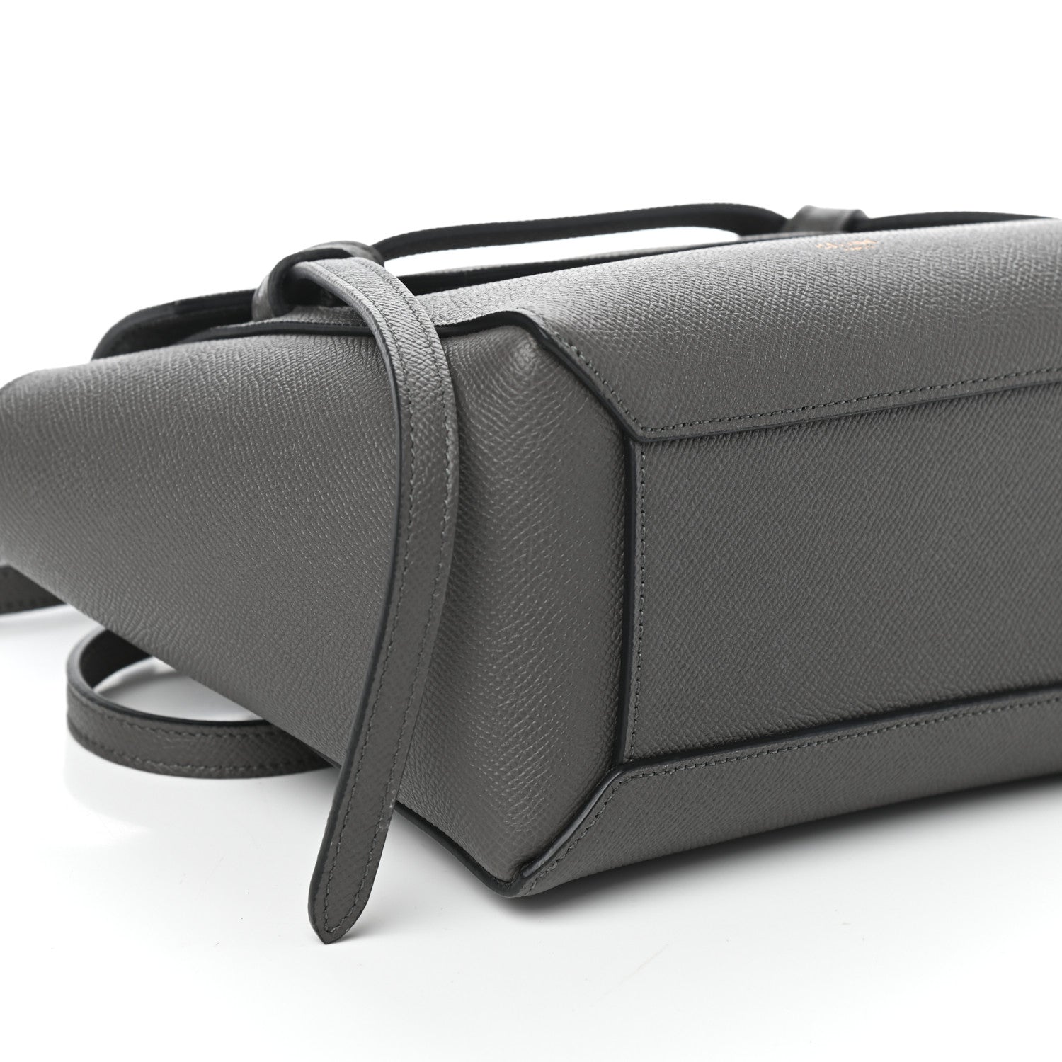 Celine Grained Calfskin Nano Belt Bag Grey 8 of 9