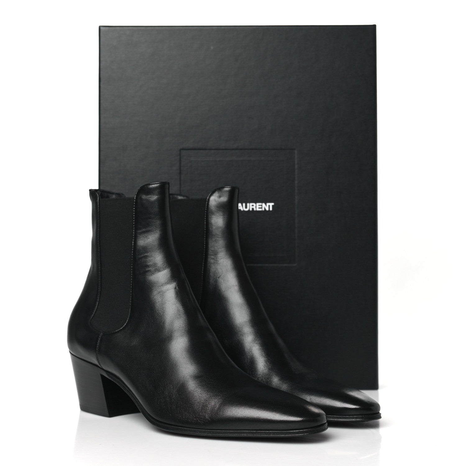 Saint Laurent Incrociato Muriel Vassili 60 Ankle Zip Boots 38 Black 8 of 8