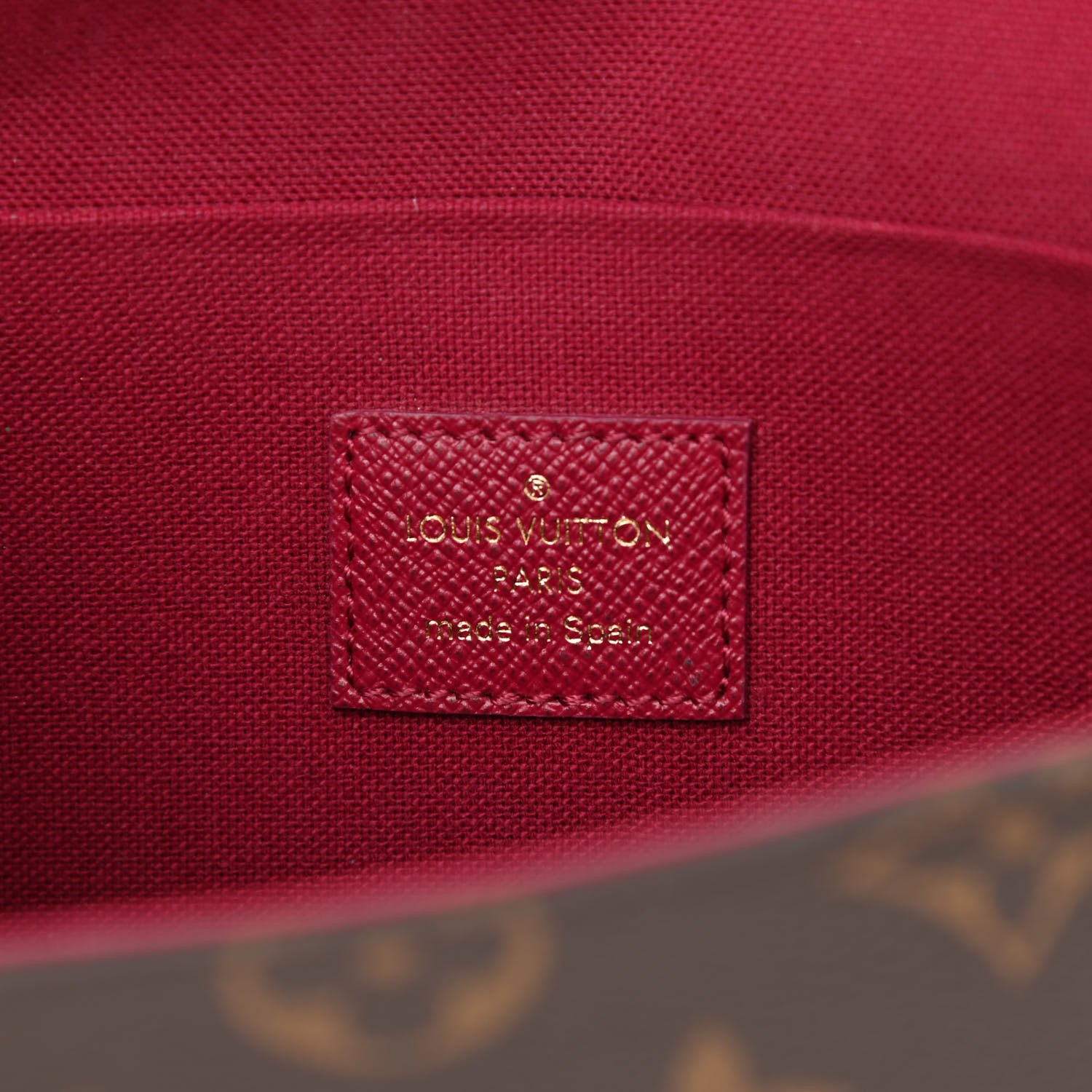 Louis Vuitton Monogram Pochette Felicie Chain Wallet Fuchsia 9 of 11